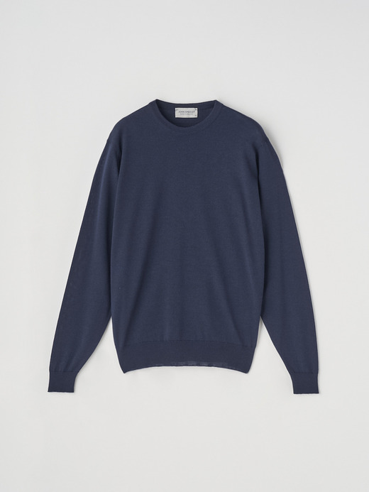 JSロゴインターシャ クルーネック長袖ニットプルオーバー | A4829-SCANLAN | 30G MODERN FIT 詳細画像 NO2(A4829) 1