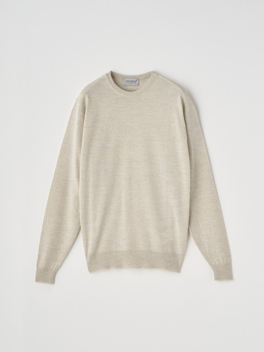 JSロゴインターシャ クルーネック長袖ニットプルオーバー | A4829-SCANLAN | 30G MODERN FIT 詳細画像 NO5(A4829) 2