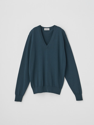 Ｖネック長袖ニットプルオーバー | AILSA | 30G CONTEMPORARY FIT