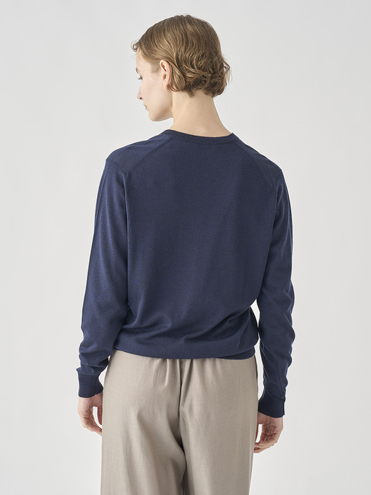 Ｖネック長袖ニットプルオーバー | AILSA | 30G CONTEMPORARY FIT 詳細画像 MIDNIGHT 5