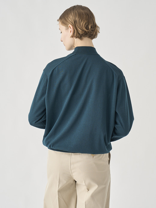 モックネック長袖ニットプルオーバー| AMITY | 30G COMMON FIT 詳細画像 RICHARDSON GREEN 5