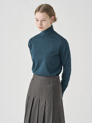 タートルネック長袖ニットプルオーバー | AOFIE | 30G CONTEMPORARY FIT