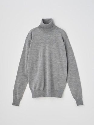 タートルネック長袖ニットプルオーバー | AOFIE | 30G CONTEMPORARY FIT