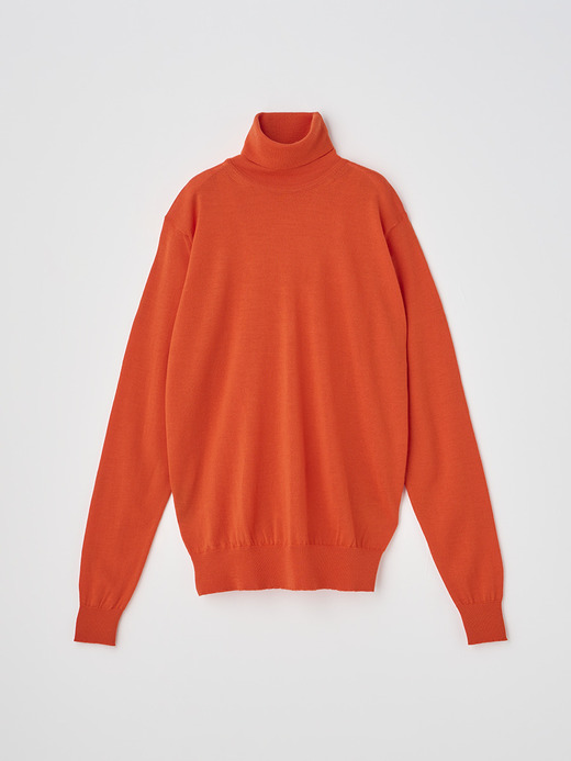 タートルネック長袖ニットプルオーバー | AOFIE | 30G CONTEMPORARY FIT 詳細画像 HARDWICK ORANGE 2