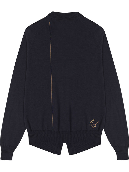 【12/5発売開始 JOHN SMEDLEY×Bill Nighy】Vネック長袖ニットカーディガン｜BN001 詳細画像 NO1(BN001) 4