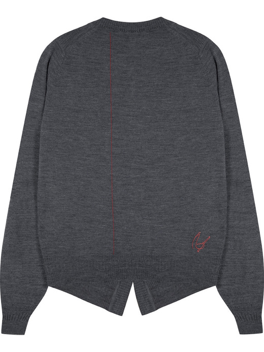 【12/5発売開始 JOHN SMEDLEY×Bill Nighy】Vネック長袖ニットカーディガン｜BN001 詳細画像 NO2(BN001) 2