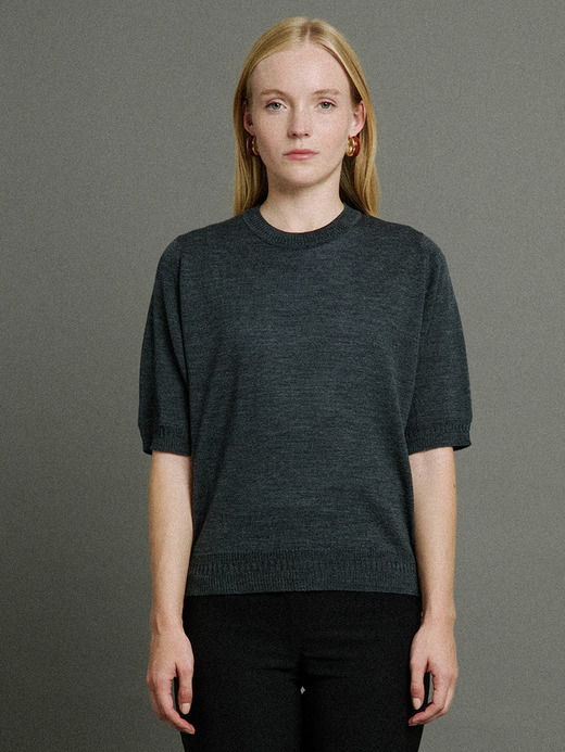 【12/5発売開始 JOHN SMEDLEY×Bill Nighy】クルーネック半袖ニットＴシャツ｜BN002 詳細画像 NO2(BN002) 8