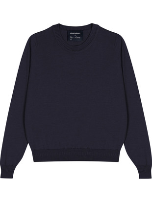 【12/5発売開始 JOHN SMEDLEY×Bill Nighy】クルーネック長袖ニットプルオーバー｜BN009