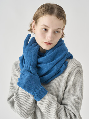 ［Eco Cashmere］カシミヤ混 ニットグローブ| CALOW | 5G