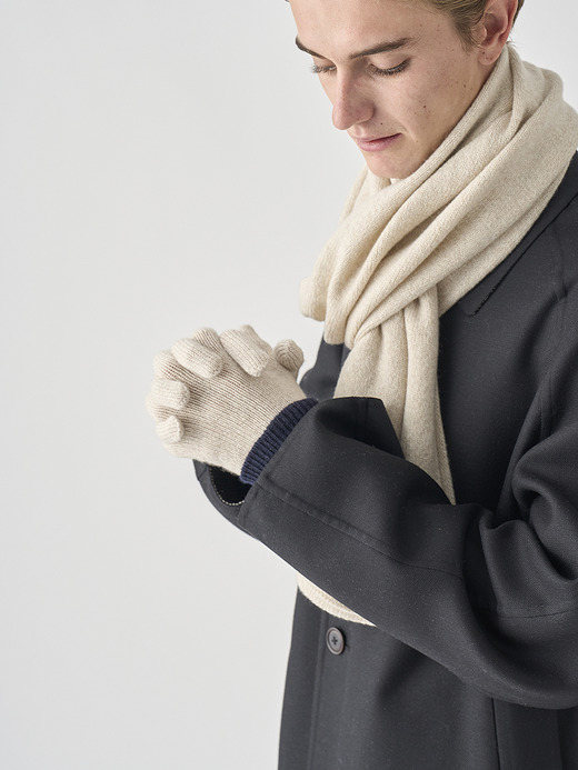 ［Eco Cashmere］カシミヤ混 ニットグローブ| CALOW | 5G 詳細画像 PAMPAS 1