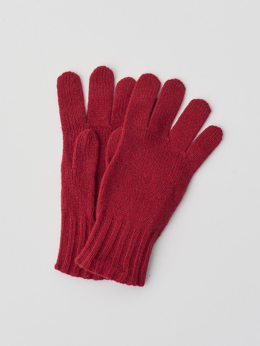 ［Eco Cashmere］カシミヤ混 ニットグローブ| CALOW | 5G 詳細画像 VERMILLION 2