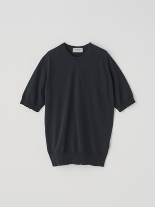 クルーネック半袖ニットプルオーバー | CERICE | 30G CONTEMPORARY FIT