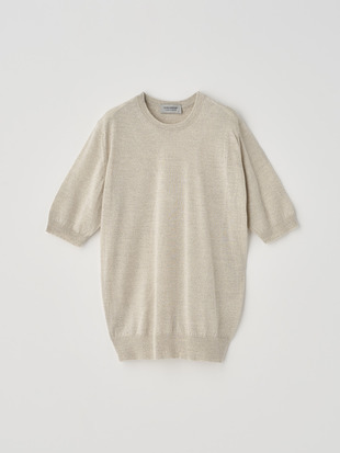 クルーネック半袖ニットプルオーバー | CERICE | 30G CONTEMPORARY FIT