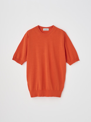 クルーネック半袖ニットプルオーバー | CERICE | 30G CONTEMPORARY FIT