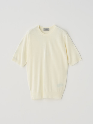 クルーネック半袖ニットプルオーバー | CERICE | 30G CONTEMPORARY FIT