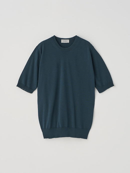 クルーネック半袖ニットプルオーバー | CERICE | 30G CONTEMPORARY FIT 詳細画像 RICHARDSON GREEN 1