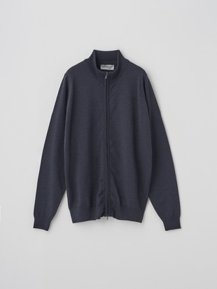 フルジップアップ長袖カーディガン | CLAYGATE | 24G STANDARD FIT