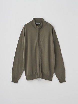 フルジップアップ長袖カーディガン | CLAYGATE | 24G STANDARD FIT