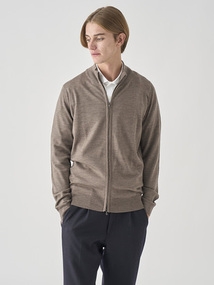 フルジップアップ長袖カーディガン | CLAYGATE | 24G STANDARD FIT