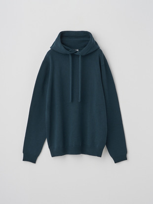 スウェットライク 長袖ニットフーディー | COZEN | 7G EASY FIT