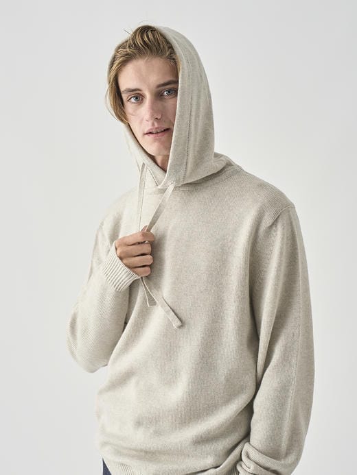 スウェットライク 長袖ニットフーディー | COZEN | 7G EASY FIT 詳細画像 GREY FLEECE 2