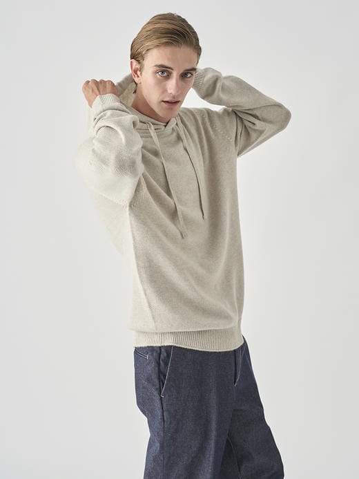 スウェットライク 長袖ニットフーディー | COZEN | 7G EASY FIT 詳細画像 GREY FLEECE 9