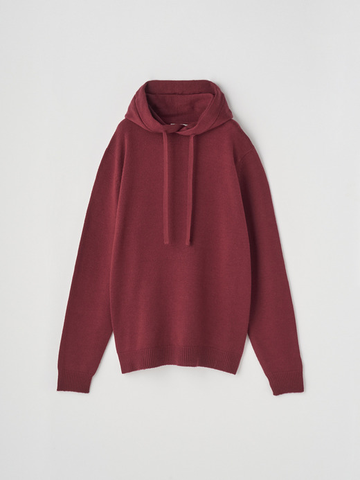 スウェットライク 長袖ニットフーディー | COZEN | 7G EASY FIT 詳細画像 WOOLF RED 1