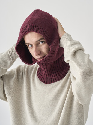 	［Eco Cashmere］カシミヤ混 ニットバラクラバ | DARBY | 5G