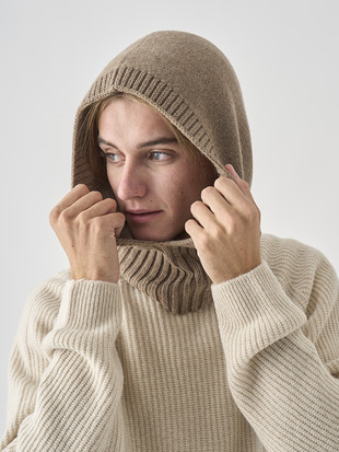 	［Eco Cashmere］カシミヤ混 ニットバラクラバ | DARBY | 5G