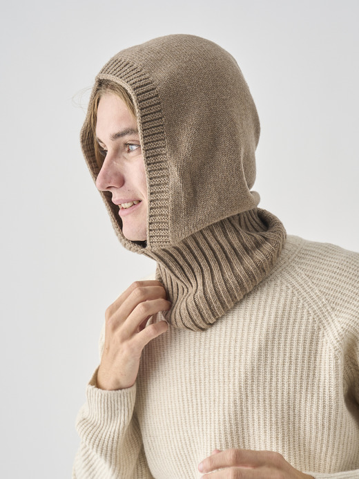 	［Eco Cashmere］カシミヤ混 ニットバラクラバ | DARBY | 5G 詳細画像 MUSHROOM 5