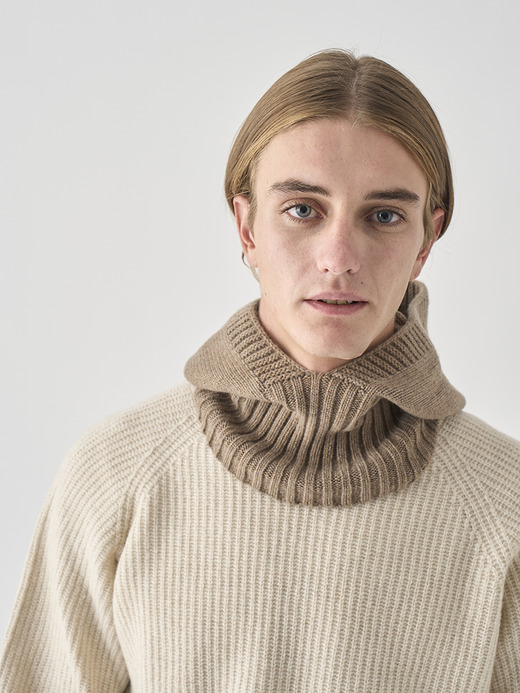 	［Eco Cashmere］カシミヤ混 ニットバラクラバ | DARBY | 5G 詳細画像 MUSHROOM 6