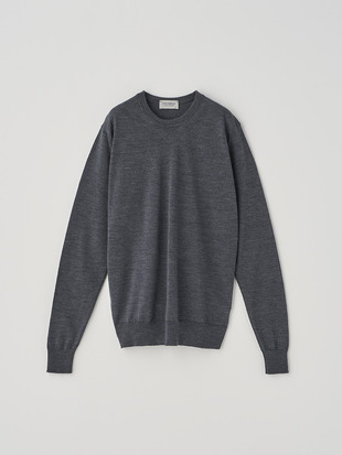 クルーネック長袖ニットプルオーバー | CERICE | 30G CONTEMPORARY FIT