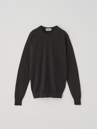 クルーネック長袖ニットプルオーバー | CERICE | 30G CONTEMPORARY FIT