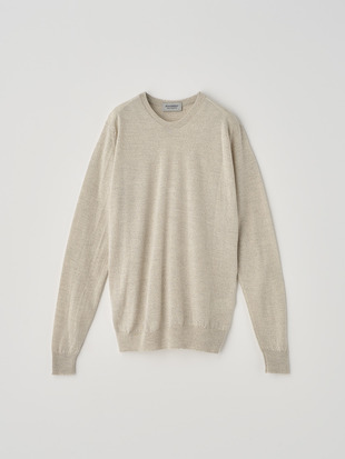 クルーネック長袖ニットプルオーバー | CERICE | 30G CONTEMPORARY FIT