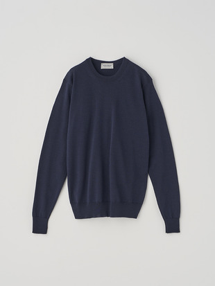 クルーネック長袖ニットプルオーバー | CERICE | 30G CONTEMPORARY FIT