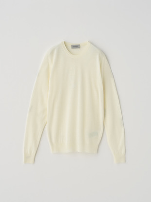 クルーネック長袖ニットプルオーバー | CERICE | 30G CONTEMPORARY FIT