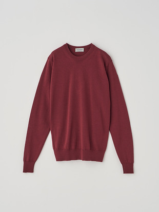 クルーネック長袖ニットプルオーバー | CERICE | 30G CONTEMPORARY FIT