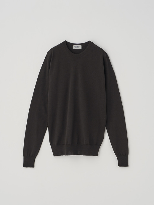 クルーネック長袖ニットプルオーバー | CERICE | 30G CONTEMPORARY FIT 詳細画像 FAULKNER BROWN 1