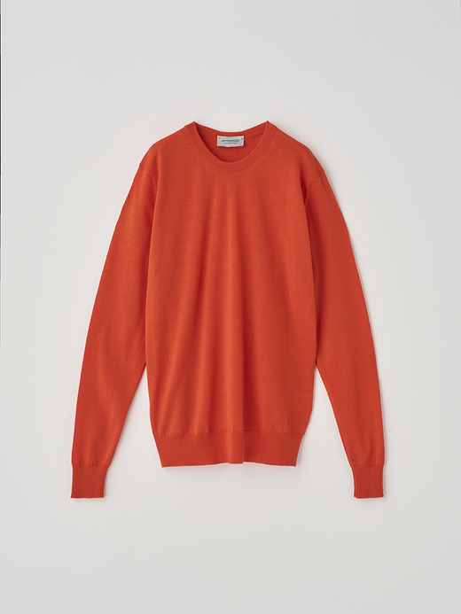 クルーネック長袖ニットプルオーバー | CERICE | 30G CONTEMPORARY FIT 詳細画像 HARDWICK ORANGE 2