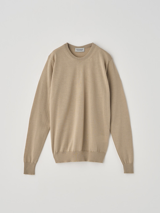 クルーネック長袖ニットプルオーバー | CERICE | 30G CONTEMPORARY FIT 詳細画像 KAFKA BEIGE 2
