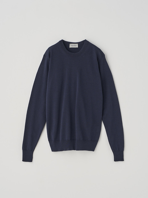 クルーネック長袖ニットプルオーバー | CERICE | 30G CONTEMPORARY FIT 詳細画像 MIDNIGHT 1