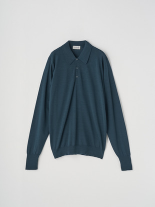 クラシック長袖ニットポロシャツ | DORSET | 30G EASY FIT