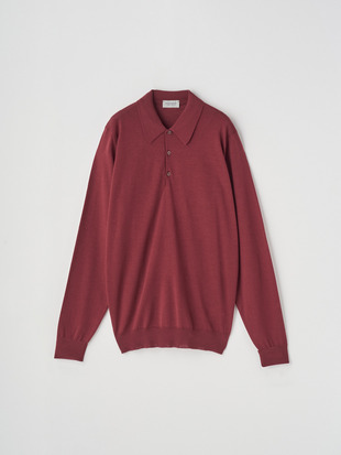 クラシック長袖ニットポロシャツ | DORSET | 30G EASY FIT