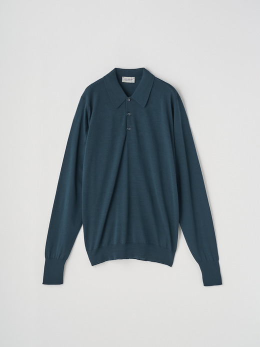 クラシック長袖ニットポロシャツ | DORSET | 30G EASY FIT 詳細画像 RICHARDSON GREEN 1