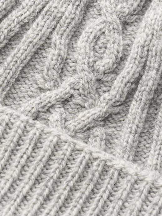 ［Eco Cashmere］カシミヤ混 ケーブル編ニットキャップ | EMERY| 5G 詳細画像 POLAR 2
