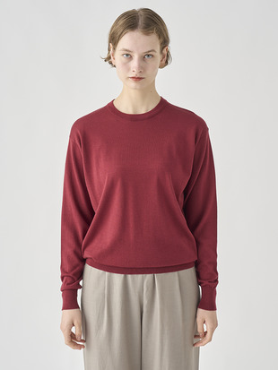 クルーネック長袖プルオーバー| EMMY | 30G COMMON FIT