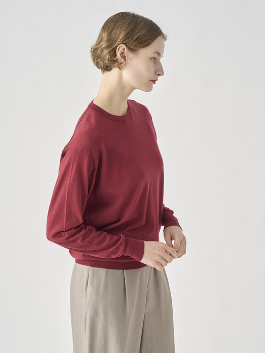 クルーネック長袖プルオーバー| EMMY | 30G COMMON FIT 詳細画像 WOOLF RED 10