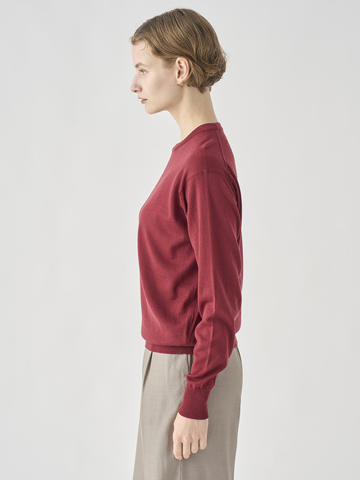 クルーネック長袖プルオーバー| EMMY | 30G COMMON FIT 詳細画像 WOOLF RED 4