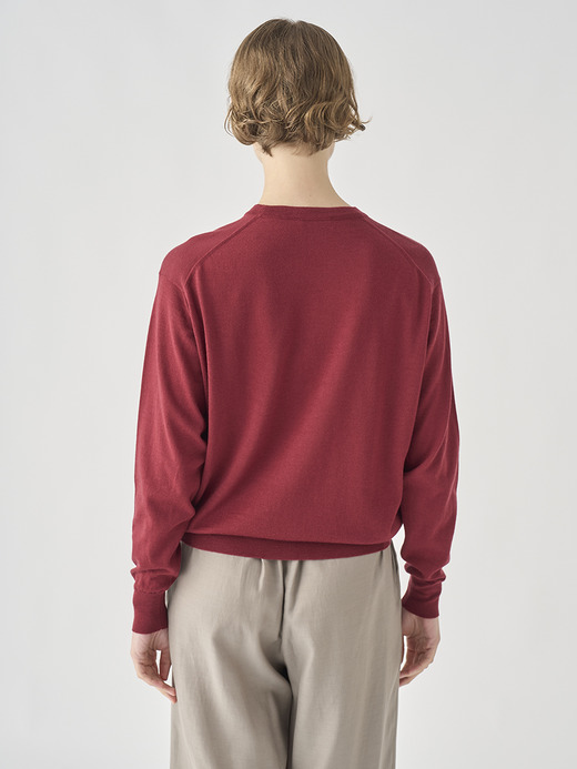 クルーネック長袖プルオーバー| EMMY | 30G COMMON FIT 詳細画像 WOOLF RED 5