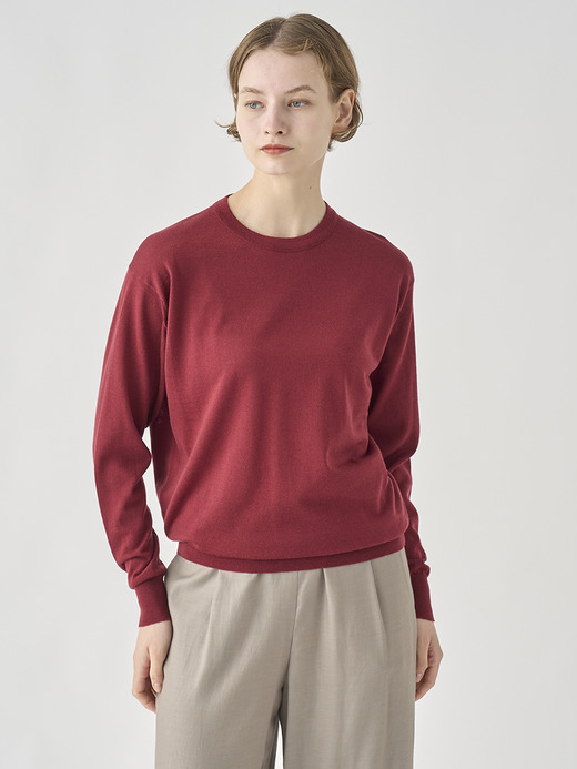 クルーネック長袖プルオーバー| EMMY | 30G COMMON FIT 詳細画像 WOOLF RED 6